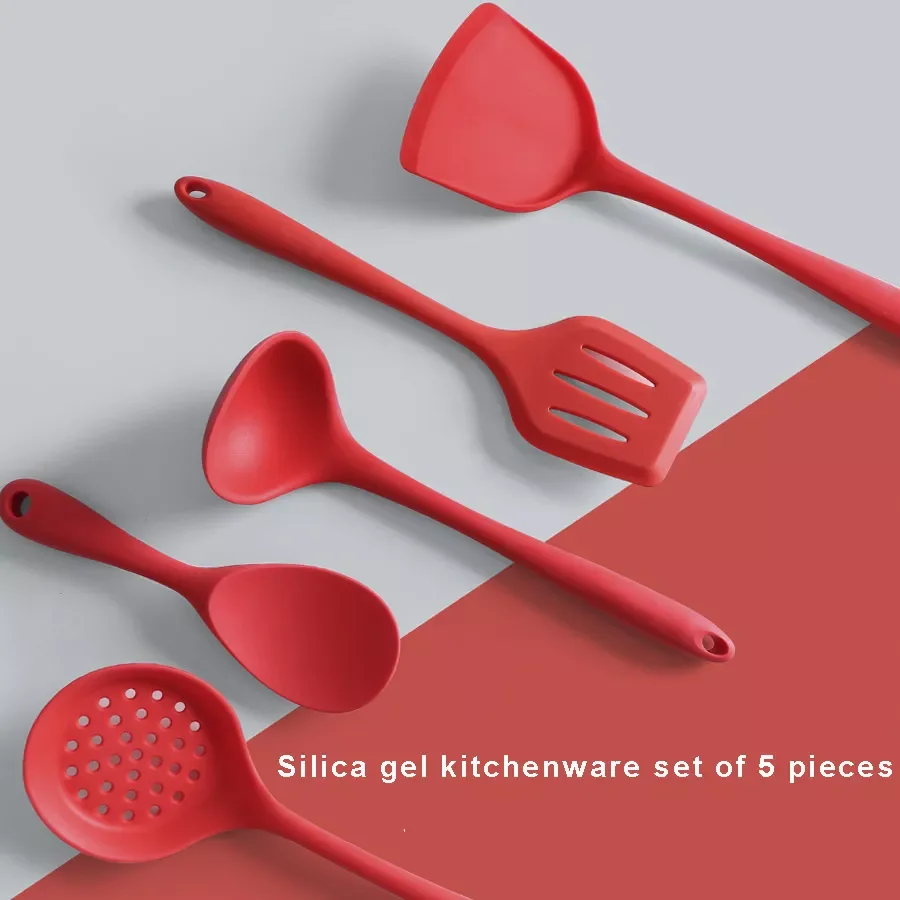 5pcs Baking Set, Kitchenware, Cooking Spoon, Shovel, Silicone Kitchenware  Set