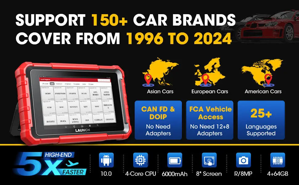 Herramienta de diagnóstico de escáner 2023 Launch X431 PROS ELITE OBD2, codificación de todas las teclas del sistema, Launch PROS ELITE