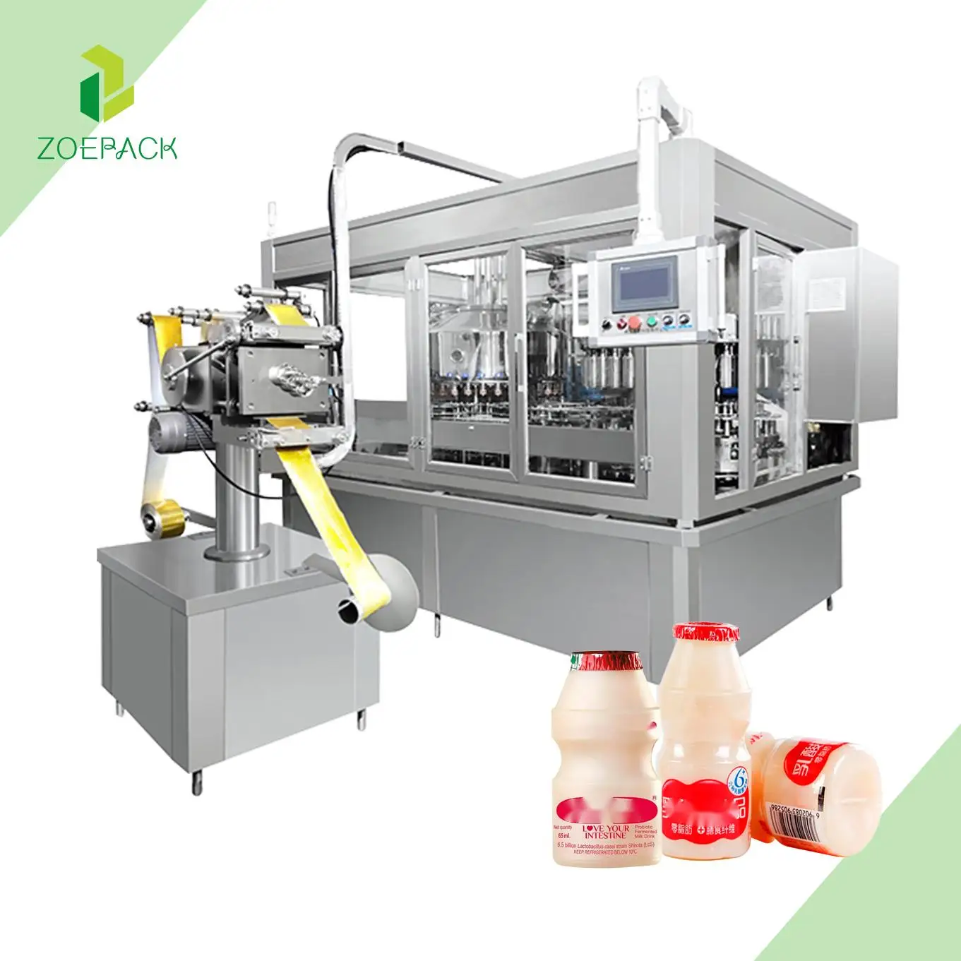 Full Automatic Small Aseptic Yogurt Liquid Flavoured Milk Bottle Filling Machine Dairy Processing Equipment