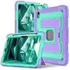 Loto morado y verde menta