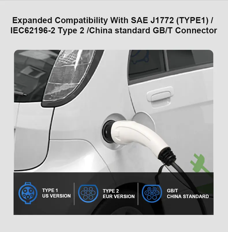 Universal Ip54 Eu Automobile Smart Home Mobile Ev Charger Ac Station