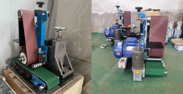 Manufacturer flat metal deburring mini surface grinding machine
