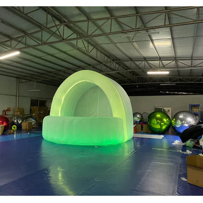 LED Lighting Inflatable DJ Booth / Inflatable Drink Bar Tent / Inflatable Service Desk for Party/Wedding
