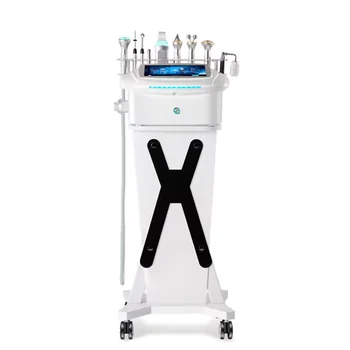 High Quality 9 In 1 Custom Logo Beauty Equipment Jet Skin Lifting Wrinkle Removal Face Care Machine with CN Plugs