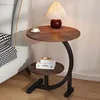 [double] walnut black rack