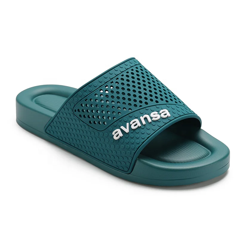 Henghao Wholesales Unisex Custom Slide Male Leather Slipper Leather Palm Slipper Top Quality Rubber  Original Slippers for Man