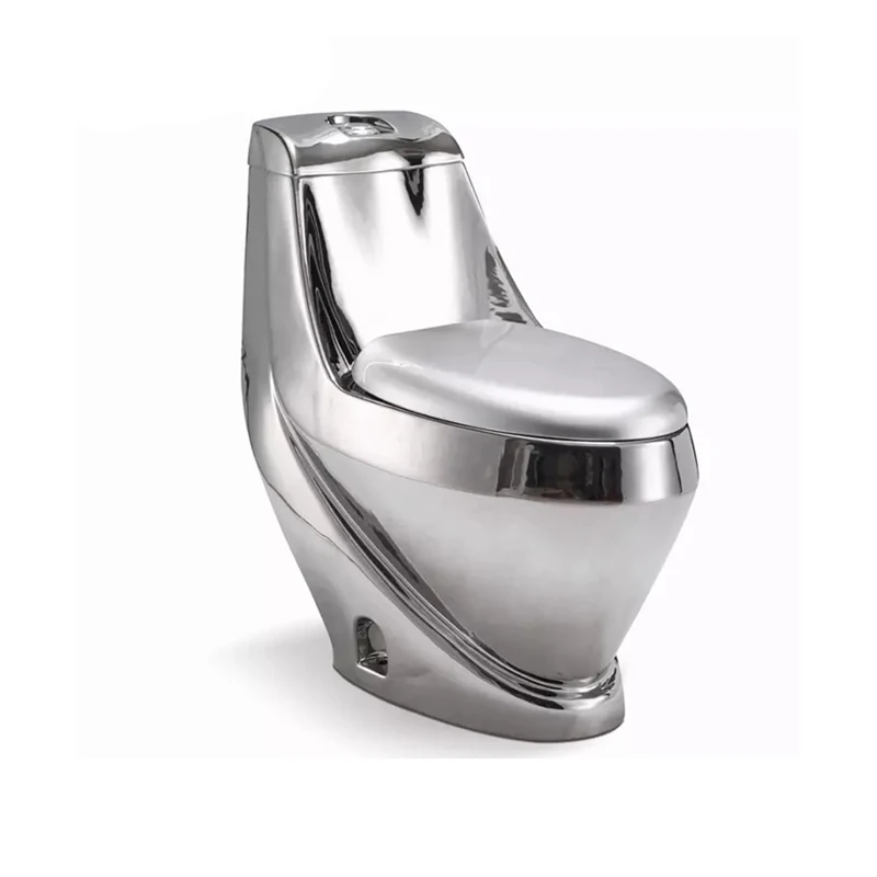 a3104-3 yexiz p-trap粗加工银色陶瓷冲马桶超豪华单件式卫生间