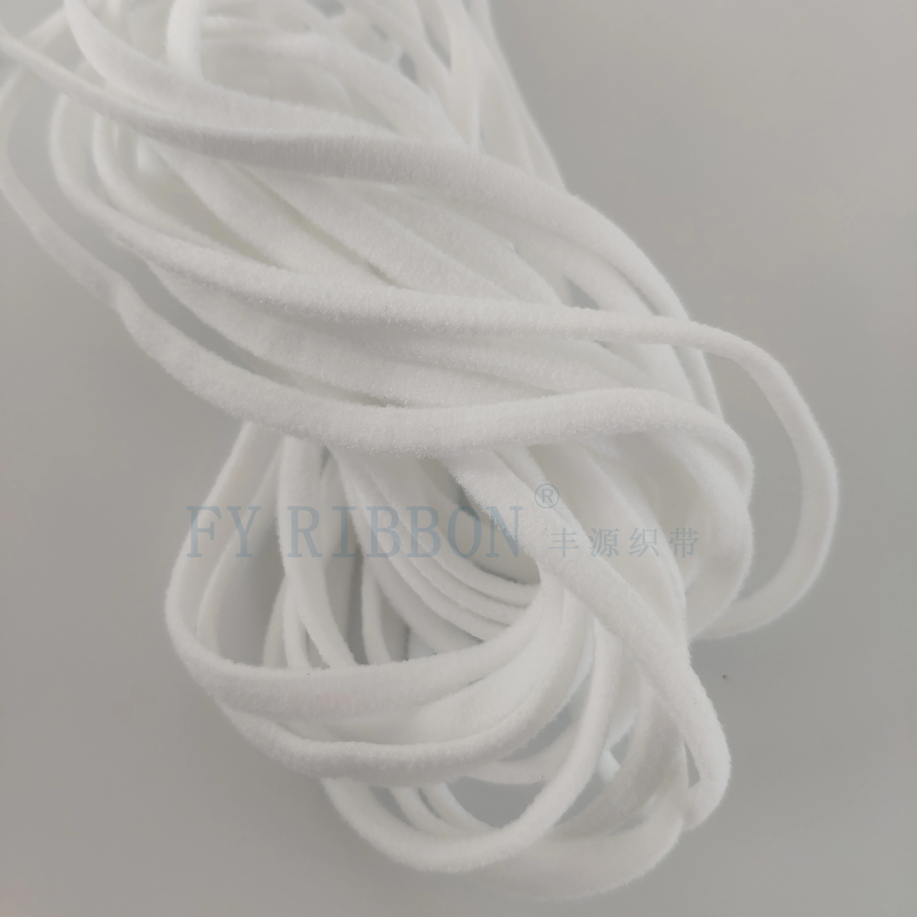 Round or  flat spandex elastic  ear rope elastic band ear loop  for handmade rope earring medical   2.5mm/3mm/4mm/5mm