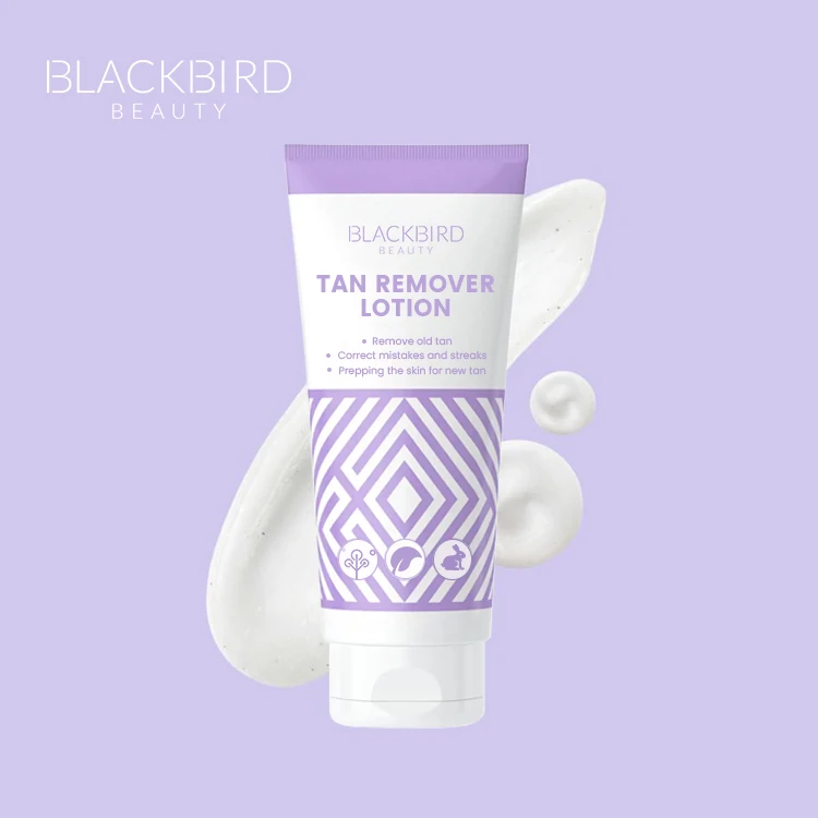 Private Label Customized Logo Natural Tanning Removing Cream Fake Self Tanning Remover Lotion OEM Tan Remove Body Lotion