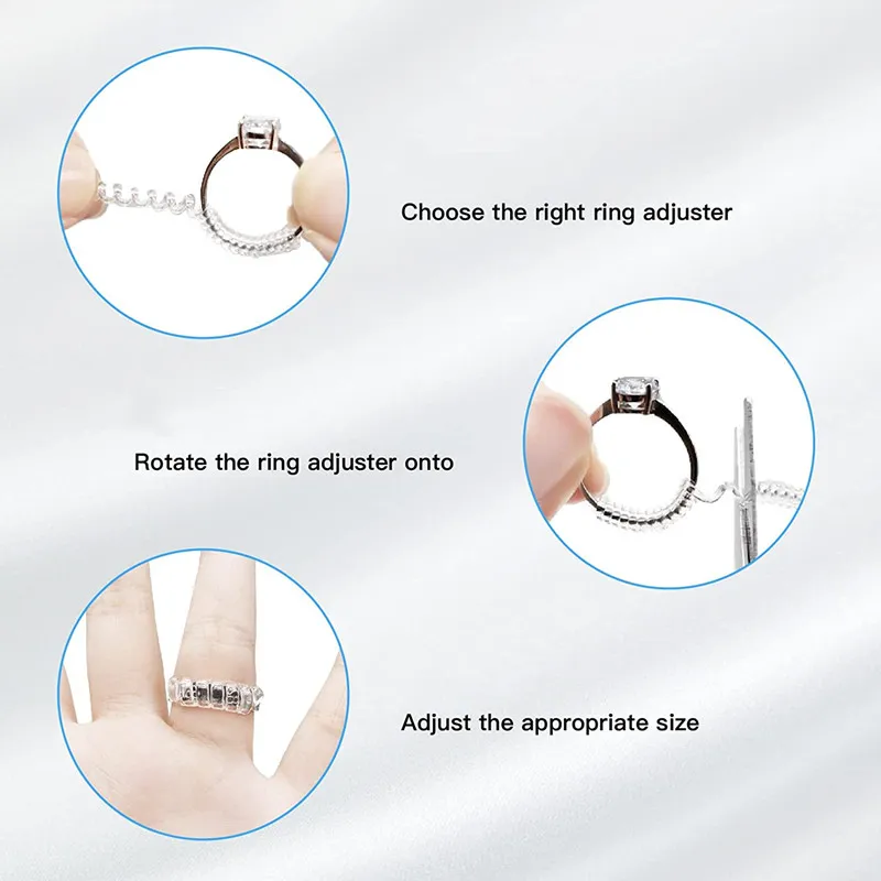 Venda por atacado quente Anel Ajustador Tamanho para Anéis Soltos, para  Ajustar Jóias Tamanho e Resolver Problemas Facilmente