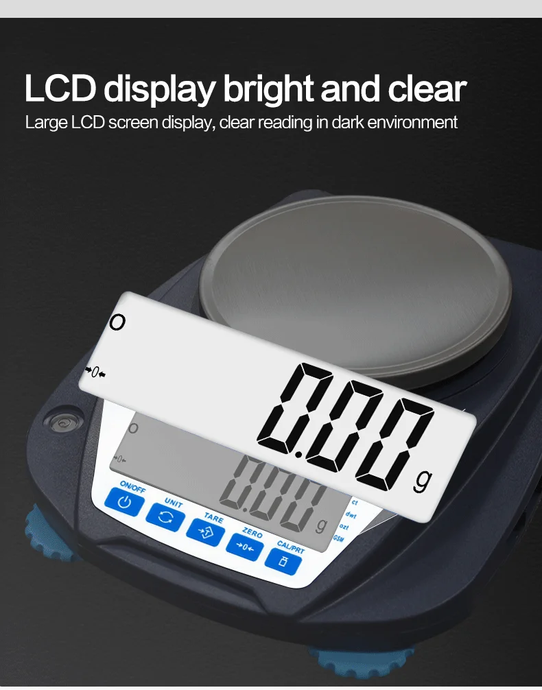 High Precision Lab Analytical Balance Scale Sensitivity 0.01g,Stainless ...