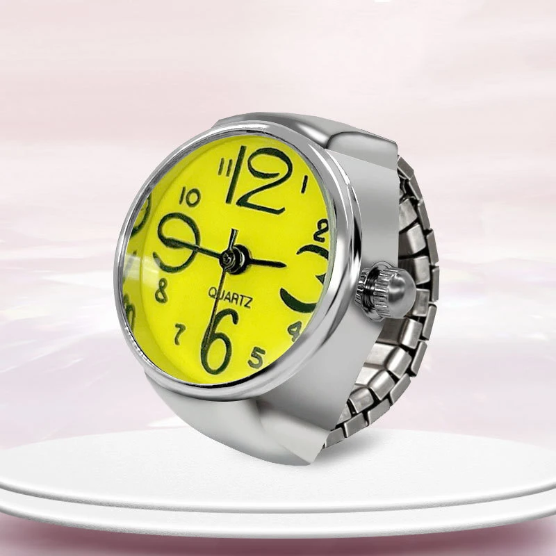 Y2K Minimalist Ring Watch - Stylish Quartz Steel Timepiece