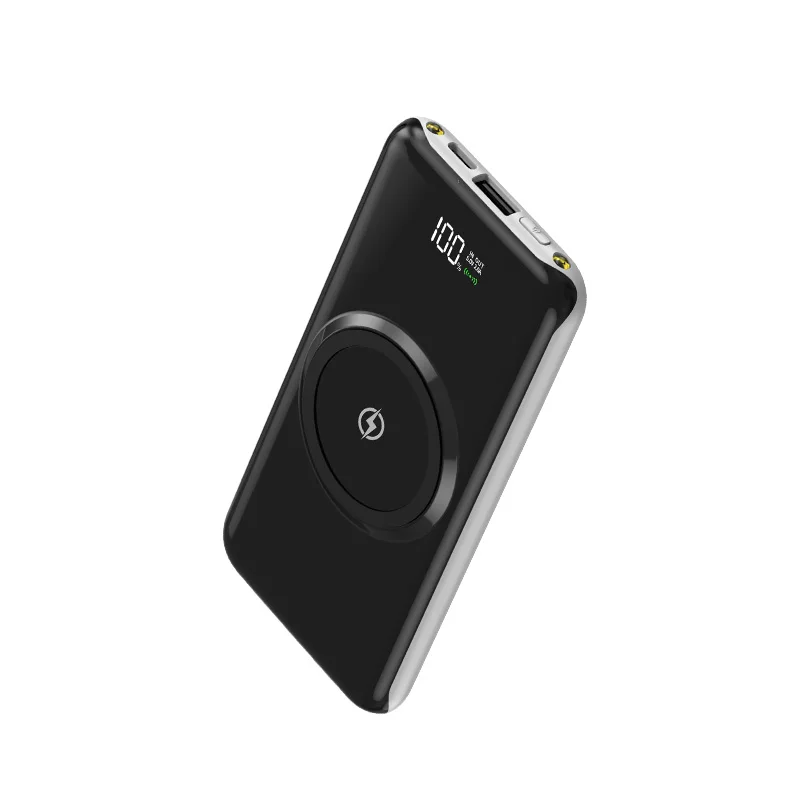 20000mAh Wireless Portable Power Bank with USB-C Cable Display Powerbank Compatible for Phone and Tablet 10000mAh Battery Pack