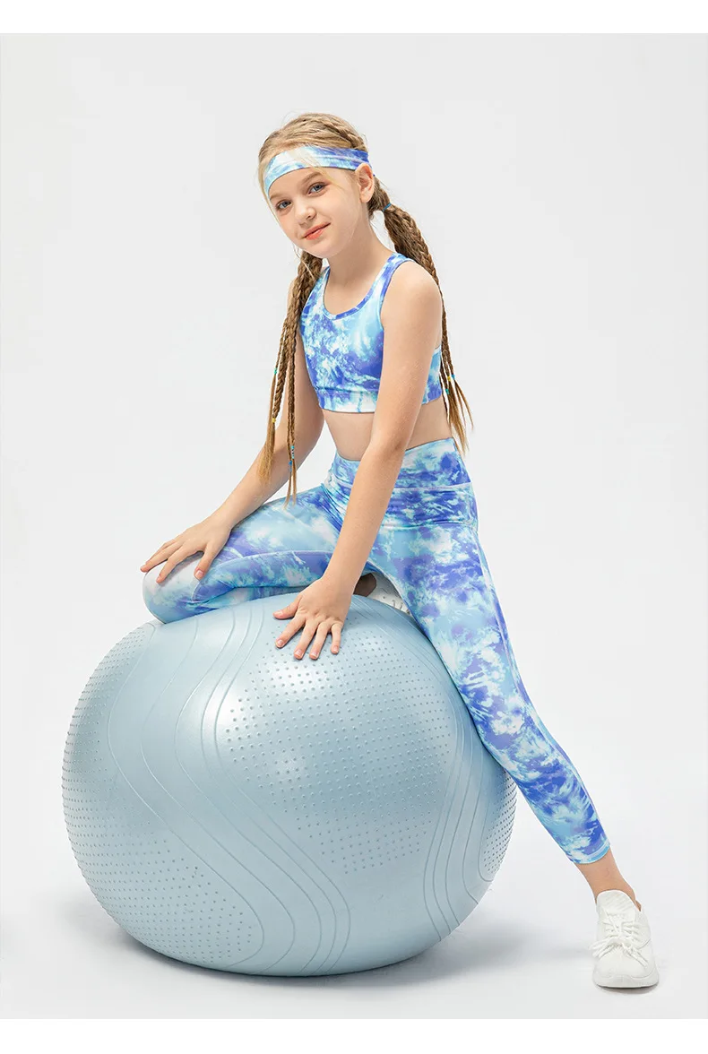 Children Athletic Wear Yoga Pants Clothes Kid Activewear Gym Bra