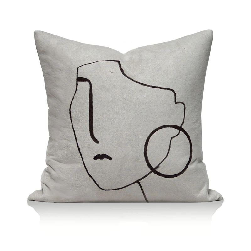 suede pillow case