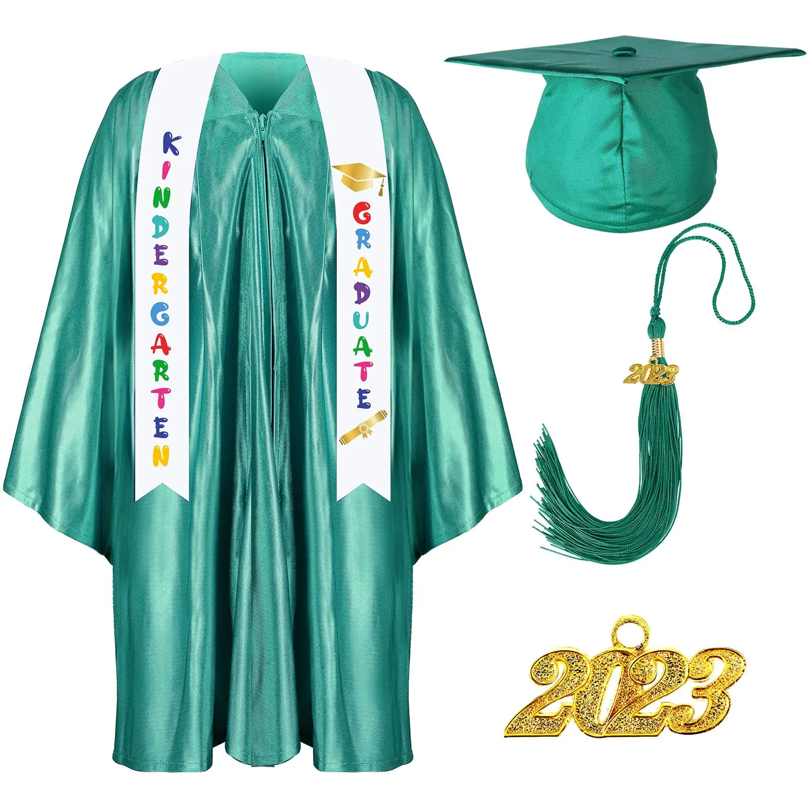 Wholesale Kindergarten Graduation Cap and Gown With Tassel Stole ...