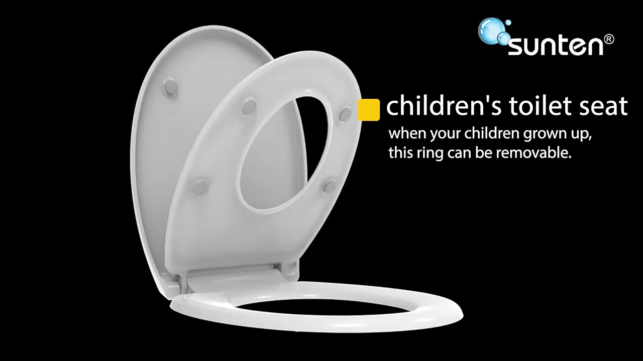 Sunten Su039 Soft Close 2 In 1 Family Toilet Seat Manufacturer European