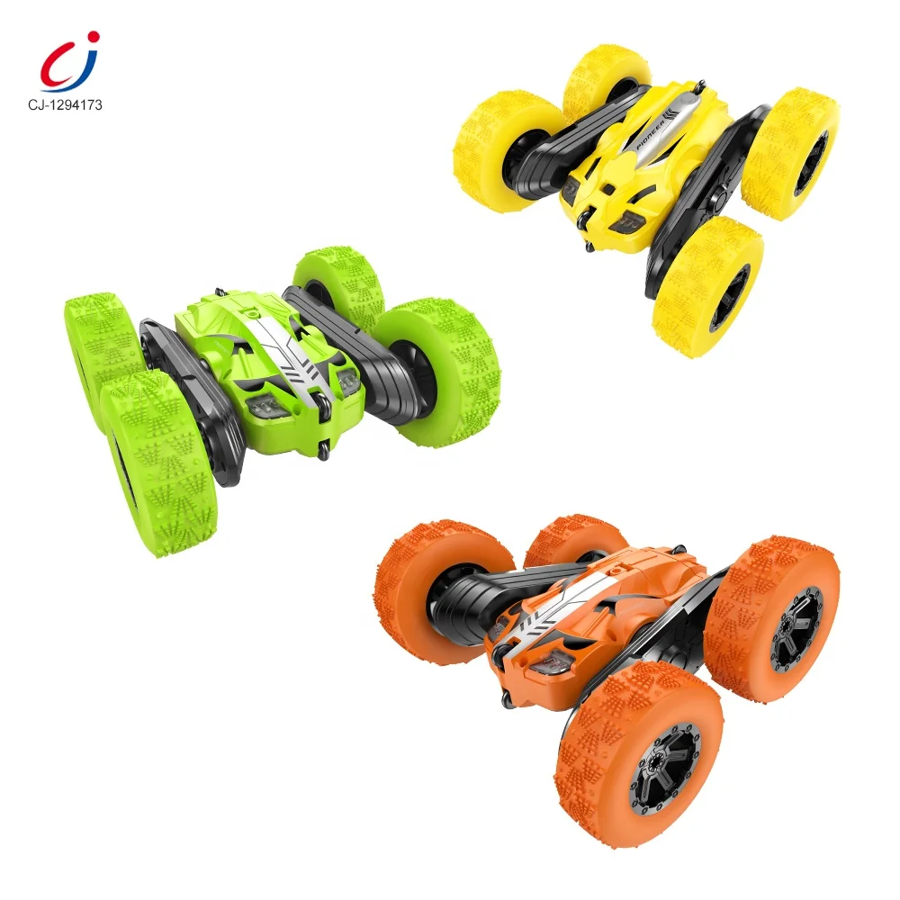 Chengji Juguetes Remote Control Double Side Stunt High Speed Rc Stunt Vehicle Car 360 Spin Electric Kids Double Roll Stunt Car