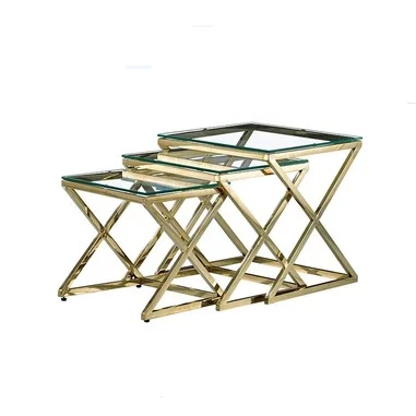 Glass Coffee Table And End Table Set : 3272set Chase Cocktail 3 Pc Set Collection By Crown Mark : Aside from the traditional coffee table, end tables also make great additions to any living space.