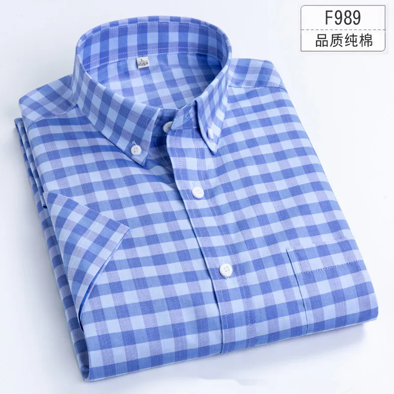 2022100% cotton plaid shirt men's casual new support Wholesale & customization