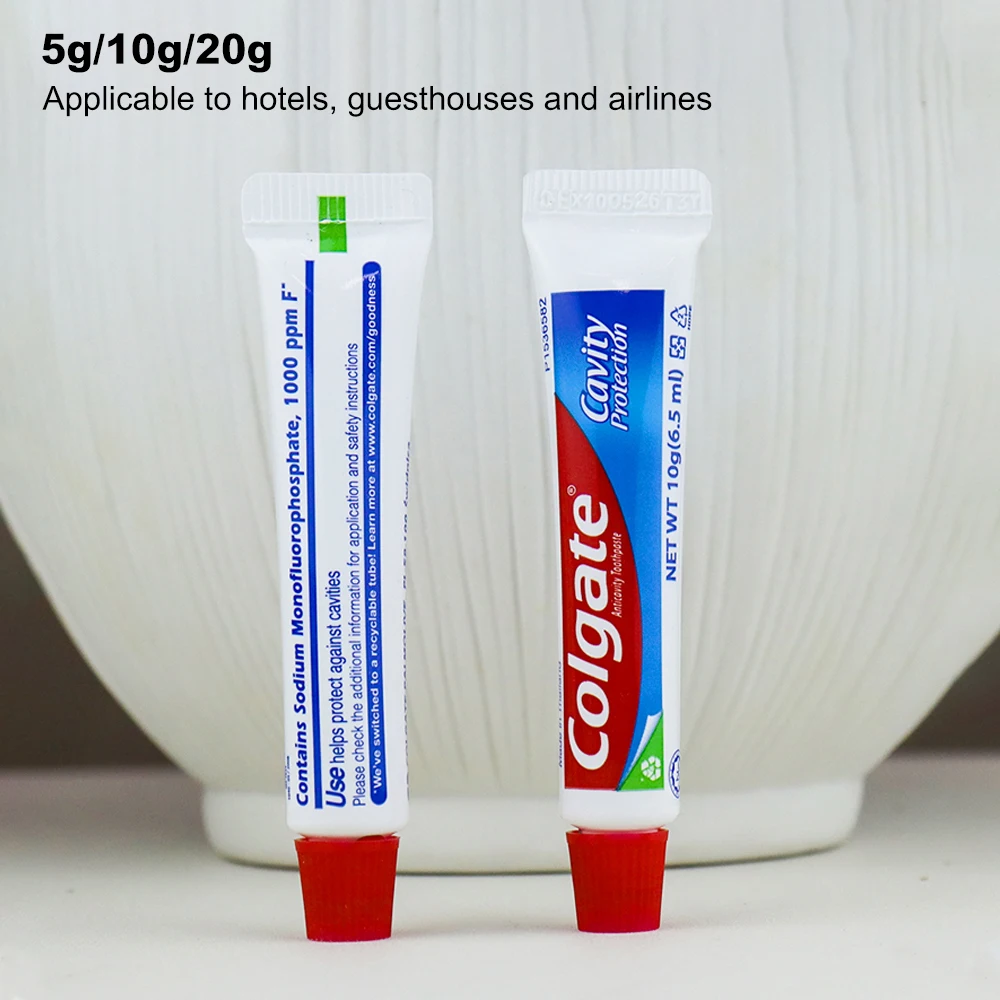 Wholesale Best Selling 5 Stra Disposable 10g Hotel Toiletries Luxury  Toothpaste   for Travel Hotel Airline trip