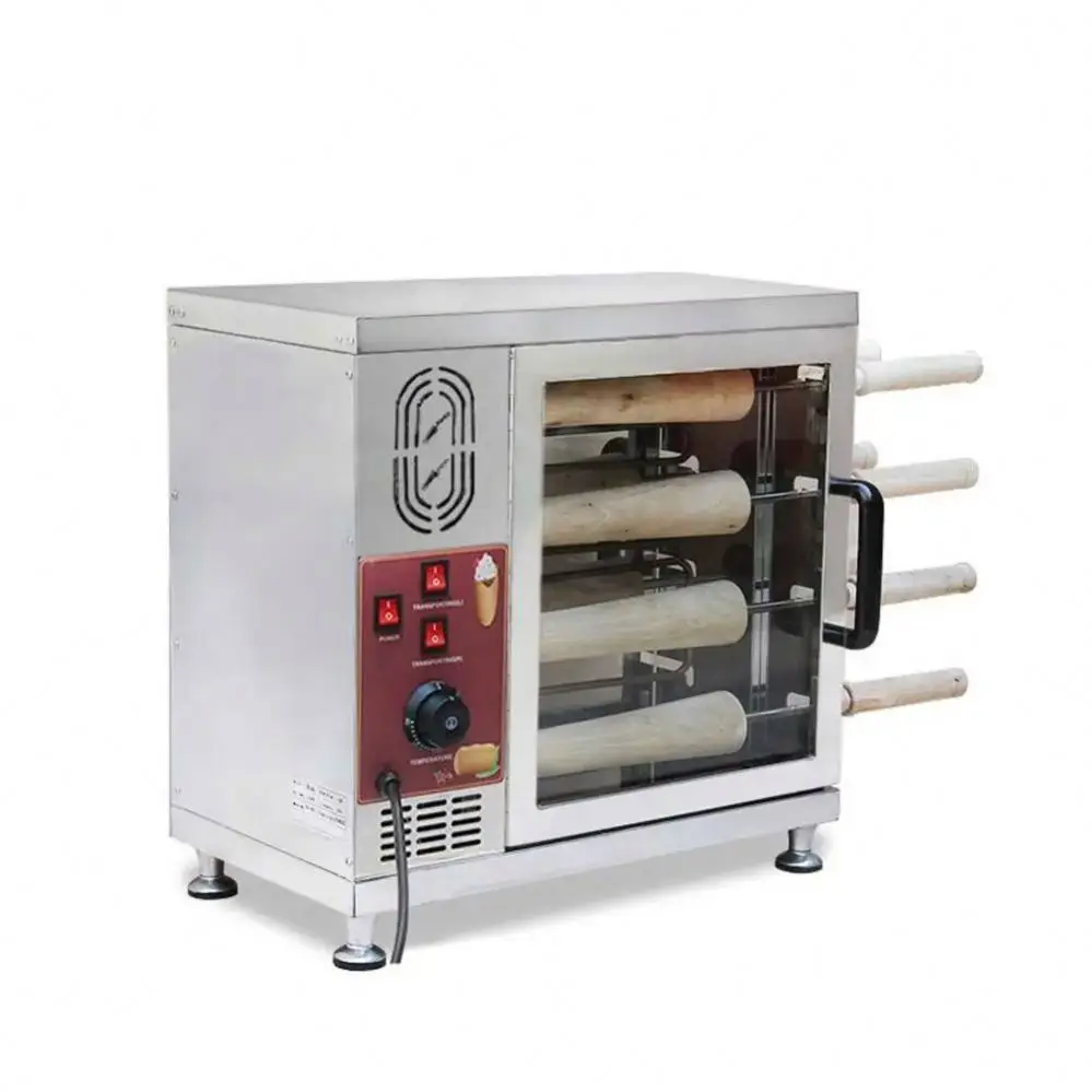 Chimney Cake Bakery Kurtos Kalacs Trdelnik Cafe Shop Baking Machine for Sale in Usa Uk Napoli Ungherese Par Prague Czech London