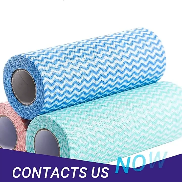 Kitchen Dish Cleaning Products Spunlaced Nonwoven Viscose Polyester