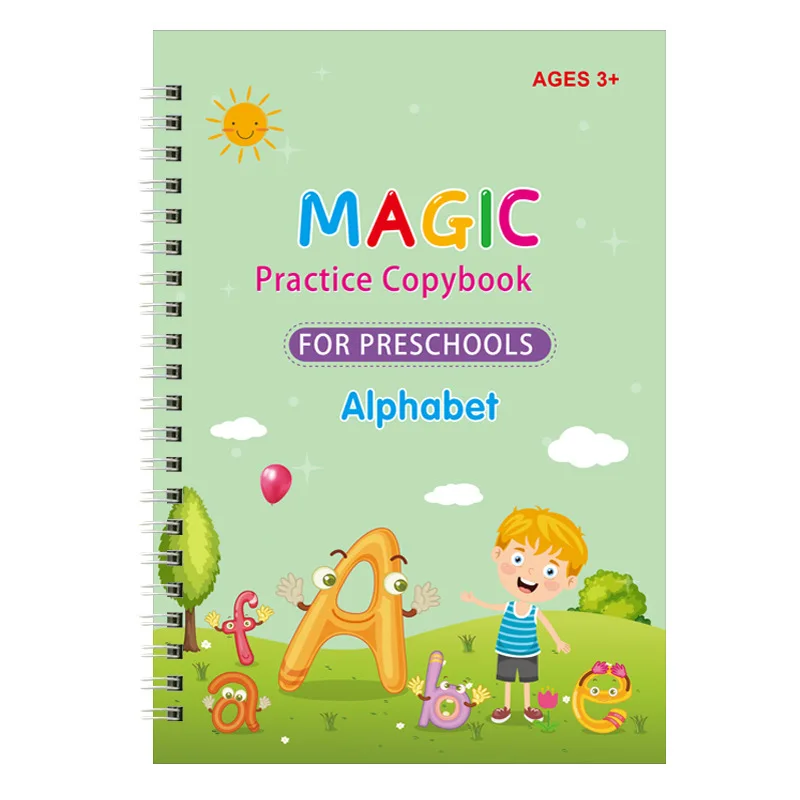 4PCS Set English Language Printing Pre-School Children Magic Practice  Copybook for Children Writing Practice - China Pre-School Copybook, Children  Practice Book
