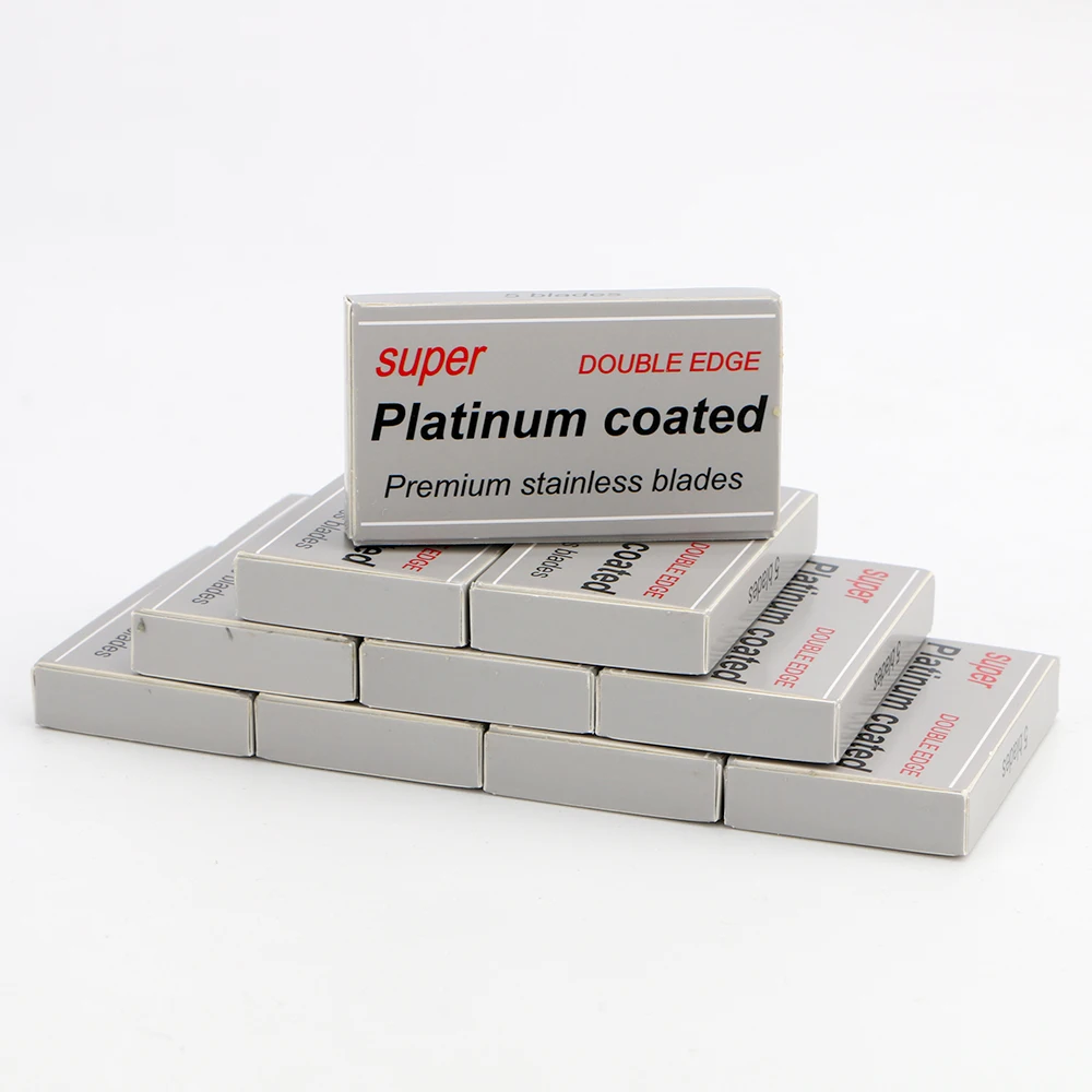Platinum Coating Double Edge Blade Zero Waste Safety Razor Blade ...