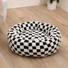 White + Black Check Pattern (removable)