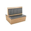 Double sided booth (grey)