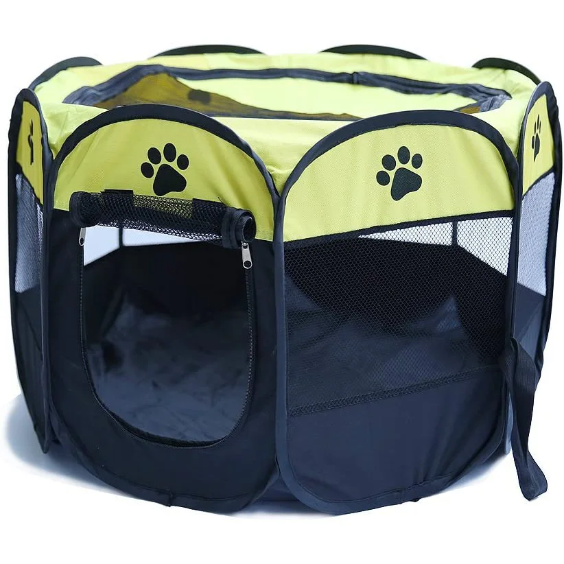 Portable Folding Pet Tent Dog House Octagonal Cage For Cat Tent