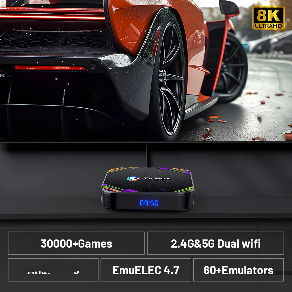 KINHANK Super Console X8: Retro Game Console With 30000 Built-In