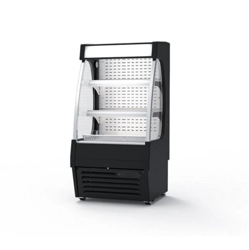 Open Air Cooler 360 Degree Cooling Frozen Foods and Drink Refrigerator  Adjustable Shelves Smart Fridge for Restaurant