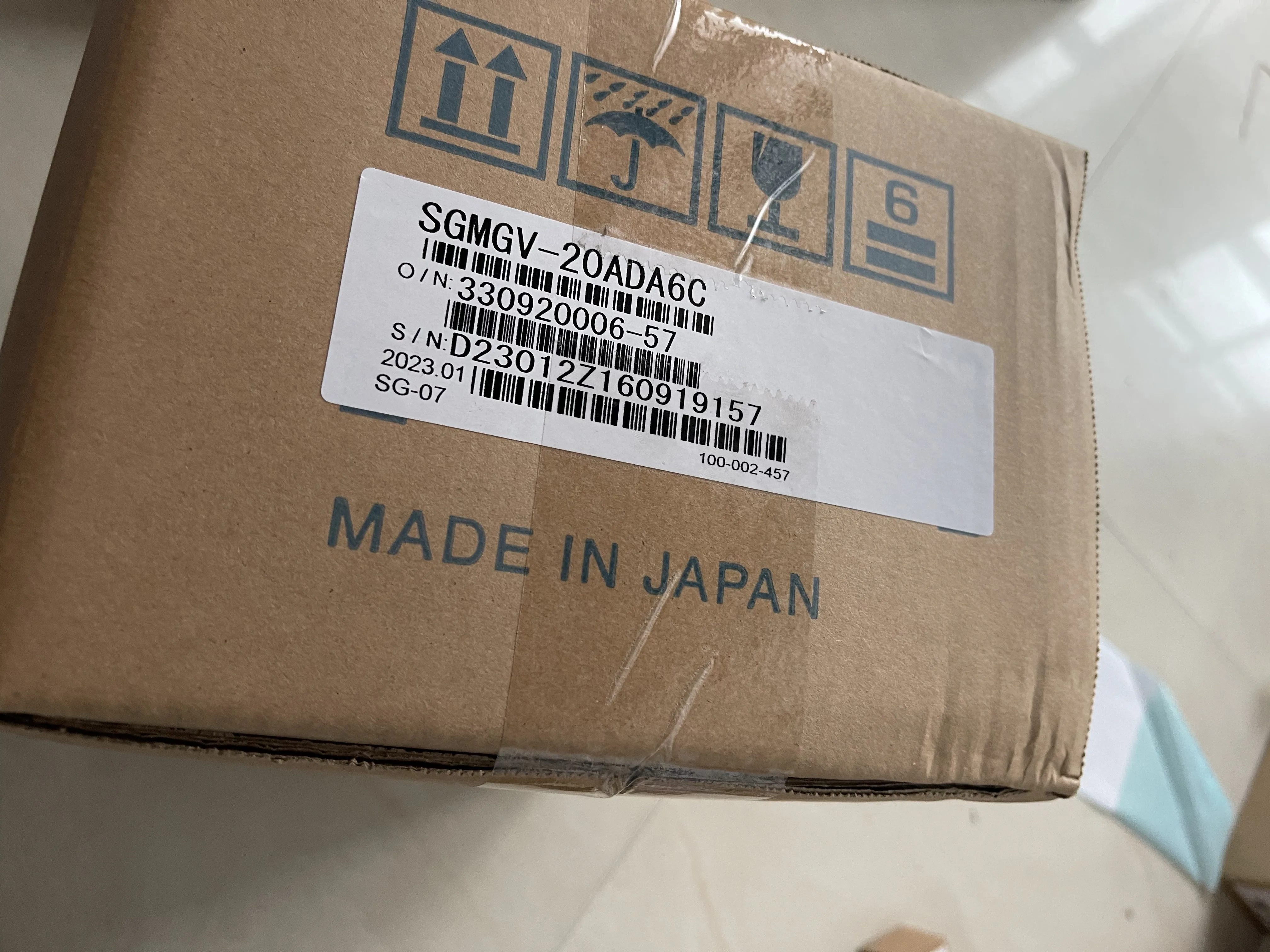 Yaskawa AC Servo Motor SGMGV-20ADA6C Yaskawa AC Servo Motor SGMGV-20ADA6C