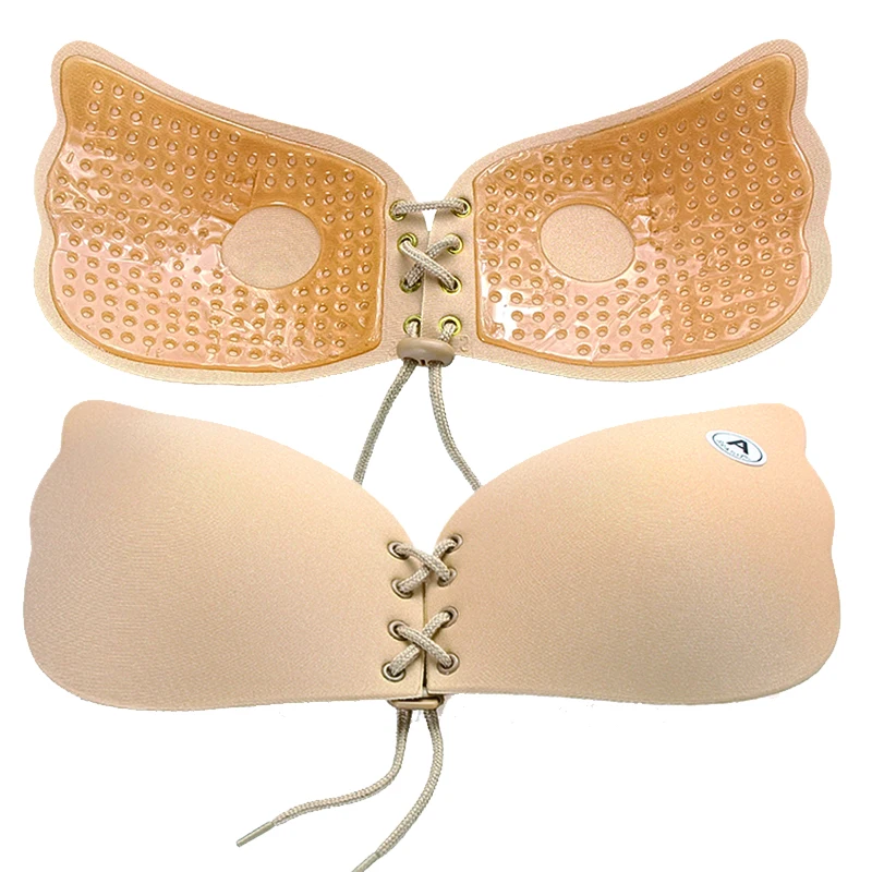 Sexy Wing-shape Drawstring bra Adhesive Lift