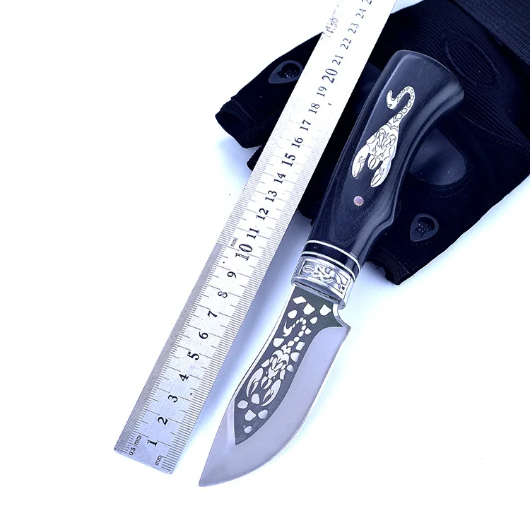 wild wilderness survival knife multi-purpose straight knife