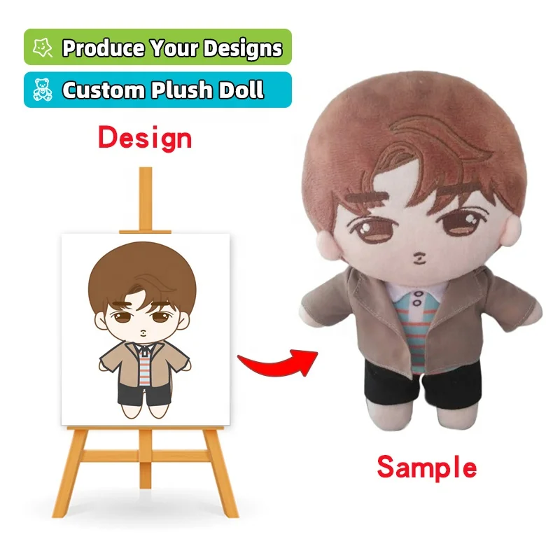 Best quality Factory Custom 10 cm Plush Doll Custom Anime Plush Dolls manufacture