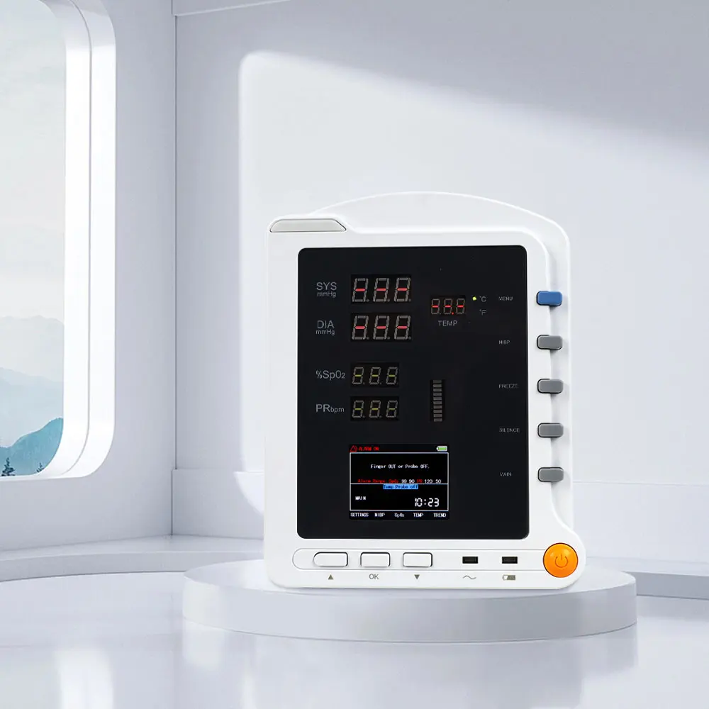 CONTEC CMS5100 светодиодный дисплей портативный монитор жизненно важных сигналов медицинское оборудование для скорой помощи