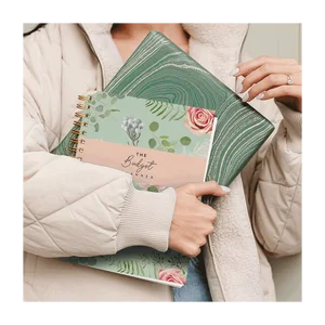 Custom Spiral Notebook A5 Undated Weekly and Monthly Savings Challenge Binder with Budget Planner Stickers Fast Shipment