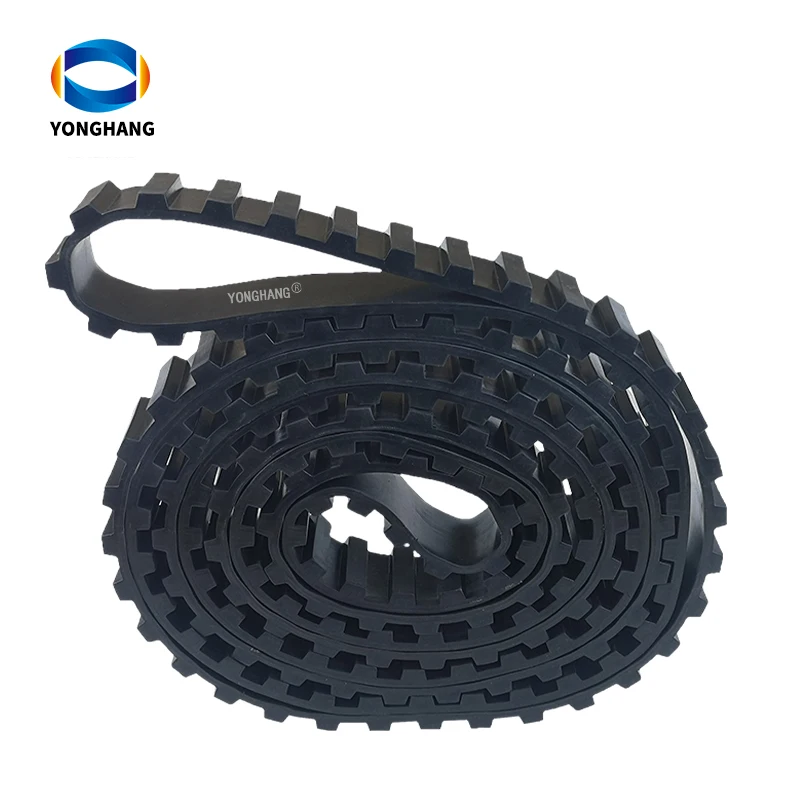 Custom Transmission Cable Puller Caterpillar Belt Drive Rubber Flat Street Sweeper Elevator