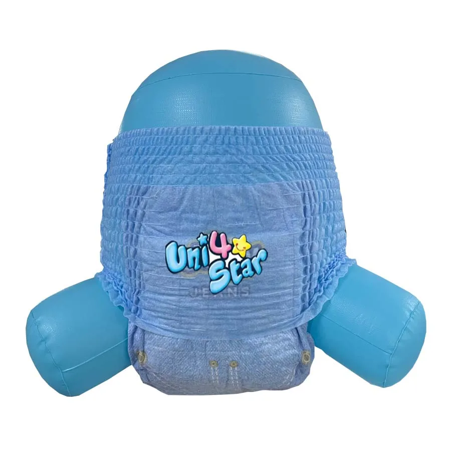 Free Sample Fashion Jeans Pants Disposable Baby Diapers China Factory