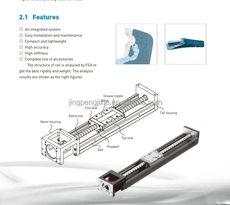 CNC Module Linear Slide Guide Single Axis Robot Linear Stage Steel ...