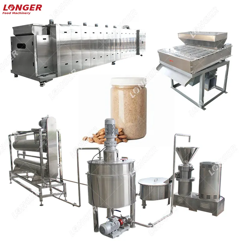 Commercial Peanut Butter Production Line Grinder Peanut Butter Maker Nuts Butter Machine