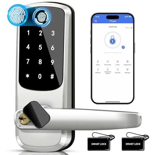 BBDHOME смарт-отпечаток пальца БЕСКЛЮЧЕВОЙ вход с двусторонней ручкой Tttlock сенсорная клавиатура цифровой дверной замок