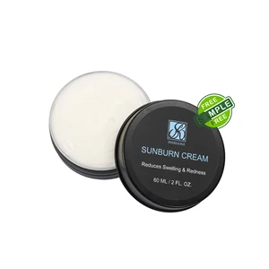 Private Label Natural Mild Post Sun Redness Soothing Repair Sunburn Treatment Face Body Cream Balm