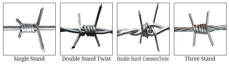 high quality barbed wire price per roll / galvanized barbed wire mesh stainless steel barb wire fence roll
