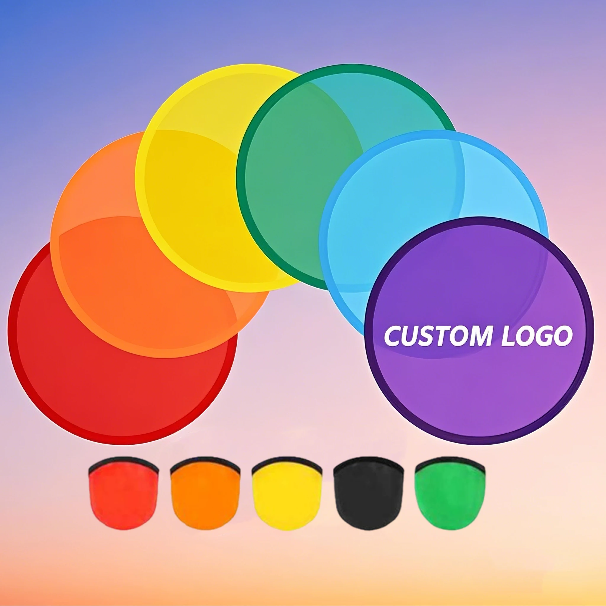 Small Fan Disc Customized Foldable Mini Handheld Fan - Round Flying Disc