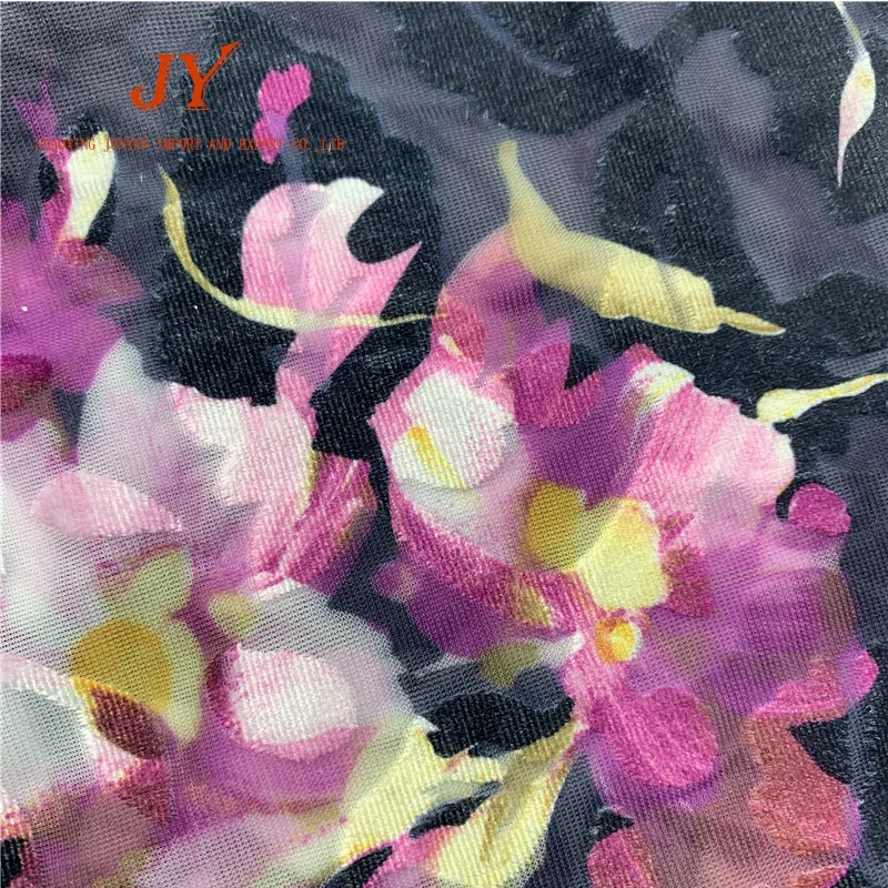 Вискоза ткань трикотаж нейлон оптовая продажа печатный бархат Китай искусственный шелк технический