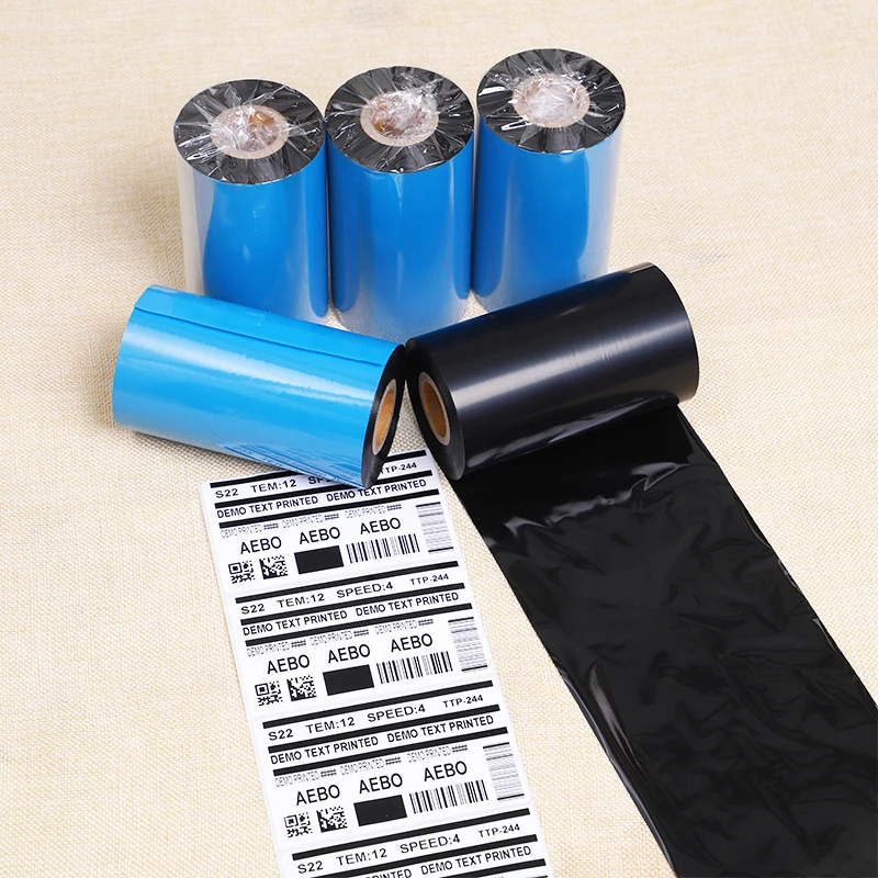 
Воск AEBO S121 для штрих-кодов Zebra/DNP/Datamax/Sato, 110 мм * 300 м, черного цвета 